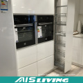 High Gloss White Lacquer Storage Kitchen Cabinets Furniture (AIS-K119)